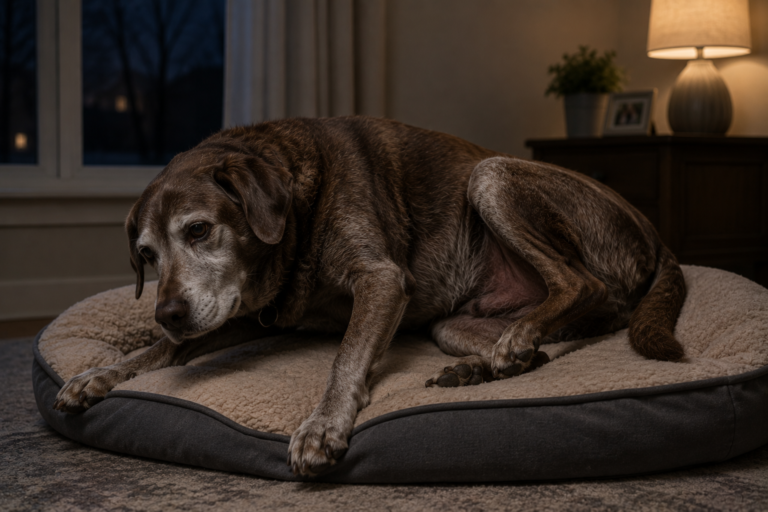 Why Is My Senior Dog Restless at Night: Causes and Solutions