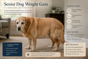 Read more about the article Senior Dog Weight Gain: Why It Happens and What to Do